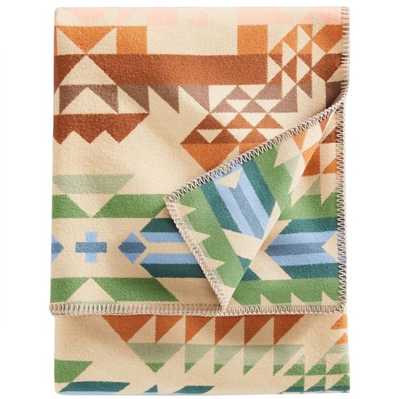 Pendleton Beaver State Opal Springs Blanket Aztec Fire Legend Wool Jacquard NEW - Picture 15 of 16